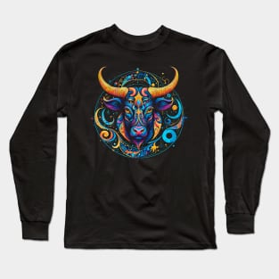 Taurus: Patience of a Saint, Temper of a Bull Long Sleeve T-Shirt